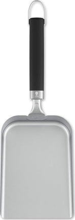 Weber Griddle Shovel - Planchas, Stainless Steel with High Rim and Ergonomic Handle, Dishwasher Safe - Silver - Black (3400423)
