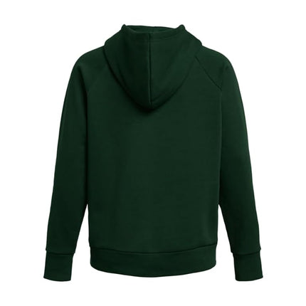 Under Armour Women's Rival Fleece Hoodie, (301) Forest Green / / White, XS