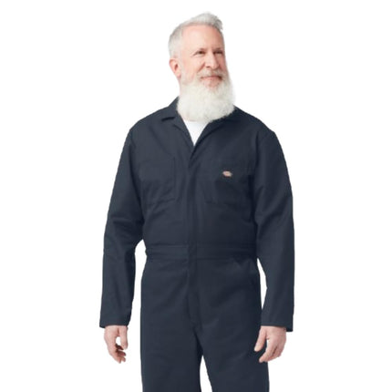 Dickies Men's Long Sleeve Coveralls, Dark Navy, XL Plus