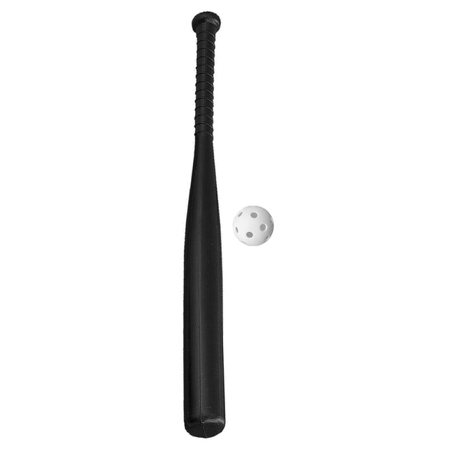 Champion Sports Solid Lightweight Plastic Bat And Ball Combo with Molded Plastic Grip Handle - Plastic Bat and Plastic Ball Provides More Safety - For All Ages - 31" length