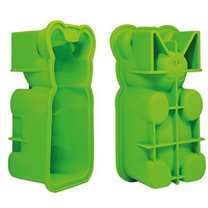DIY Giant Gummy Bear Mold by Mister Gummy | Premium Quality Silicone + 2 Recipes and 5 Gift Bags Included | Make Big Bear Treats! (Gummy, Cakes, Breads, Chocolates, and More) (Green)