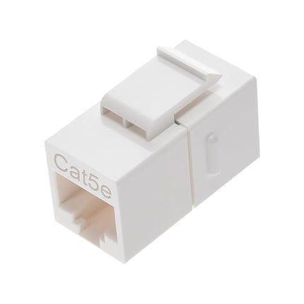 Monoprice Cat5e Inline Coupler Type Keystone Jack, White (107302)