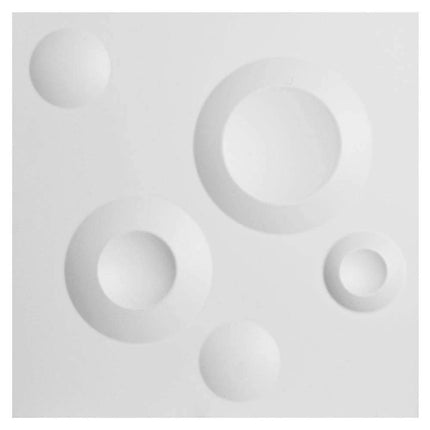 Ekena Millwork WP12X12COWH Cole EnduraWall Decorative 3D Wall Panel, White, 11 7/8" W x 11 7/8" H