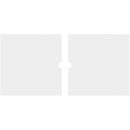 36"W x 18"H x 2"ID x 12 1/2"C x 1"P Rectangle Architectural Grade PVC Contemporary Ceiling Medallion, Two Piece