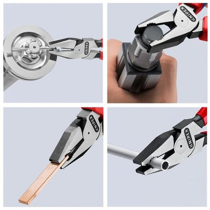 Knipex 02 01 200 High Leverage Combination Plier, 200 mm Length