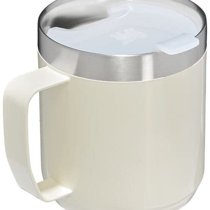 Taza clásica legendaria para camping STANLEY 12oz Crema Brillante