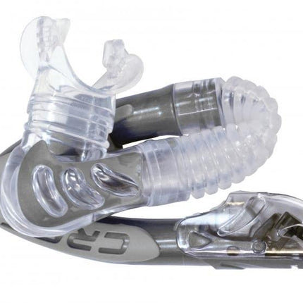 Cressi Alpha Ultra Dry Diving Snorkel - Black/Yellow