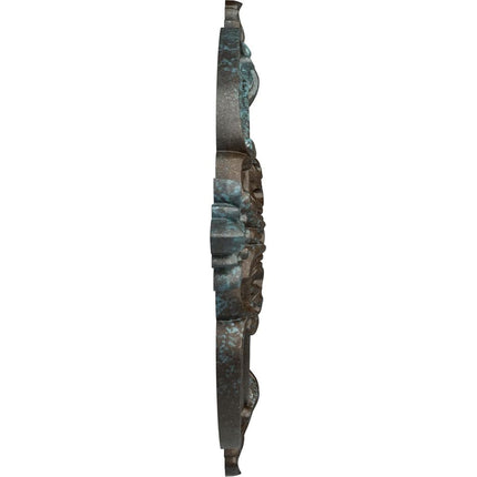 Ekena Millwork CM28BEBBS Benson Classic Ceiling Locket (Fits Canopies up to 6.5") Hand Painted 28" OD x 3.75" ID x 1 3/8" P Bronze Blue Patina