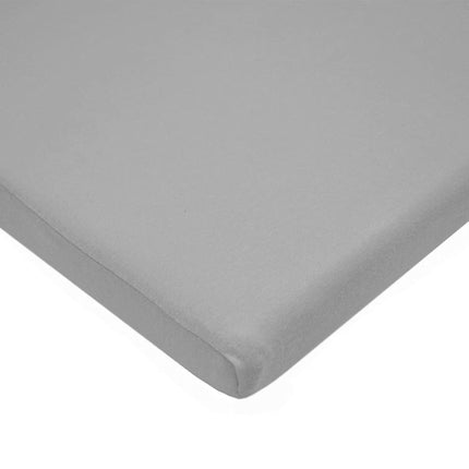 Sábana de cuna/moisés de 100 % algodón natural de American Baby Company, de 18" x 36" - Ajustable, azul/gris/blanco, suave y transpirable, para niños y niñas