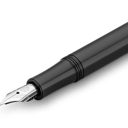 Kaweco LILIPUT Fountain Pen Black I Premium Aluminium Fountain Pen for Ink Cartridges 12.5 cm I Nib: M (Medium)