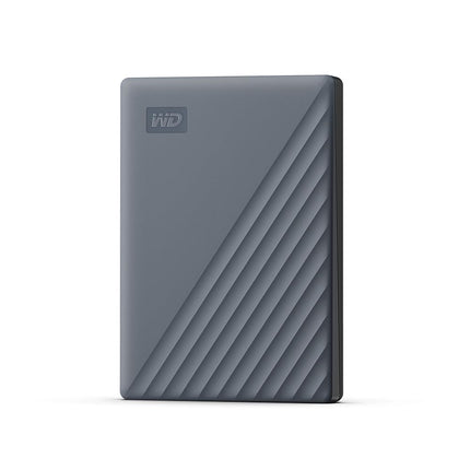WD 2TB My Passport Works with USB-C, portable external hard drive, USB 3.2 Gen 1, software for device management, backup, password protection, Works with PC, Mac, Chromebook, Gaming Consoles, Grey