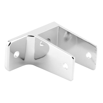 Sentry Supply 656-6383 One Ear Wall Bracket, for 1 in. Thick Panels, Zinc Alloy (Cast Zamak) Construction, Chrome Plated Finish, Pack of 1
