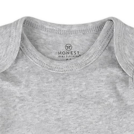 HonestBaby Baby Bodysuit Long Sleeve Bodysuits Pack of 5 100% Organic Cotton Unisex, Natural Ombre, 18 Months