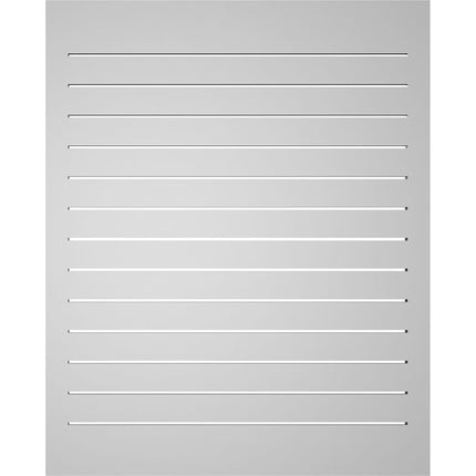 34"W x 42"H Rectangle Surface Mount PVC Gable Vent: Functional, w/ 2"W x 2"P Brickmould Sill Frame