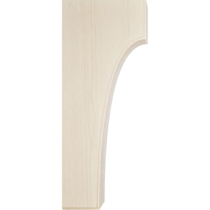 Ekena BKTW05X04X10CVRW 5 1/4" W x 4" D x 10" H Clarksville Bracket, Rubberwood, Rubber Wood