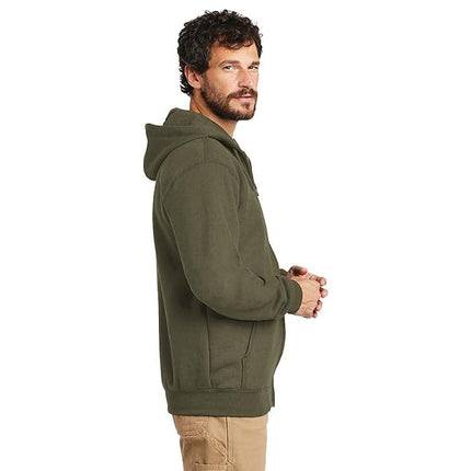 Carhartt Men's Loose Fit Midweight Full-zip (Big & Tall) Hooded Sweatshirt, Moss, 4XL UK