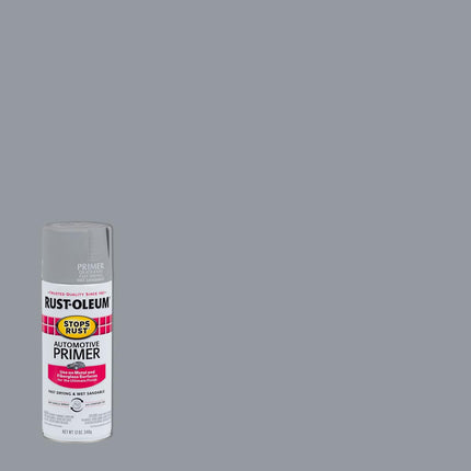 Rust-Oleum 2081830-6PK Apprêt Automobile Antirouille en Aérosol, 340 g, Gris Clair Mat, Lot de 6