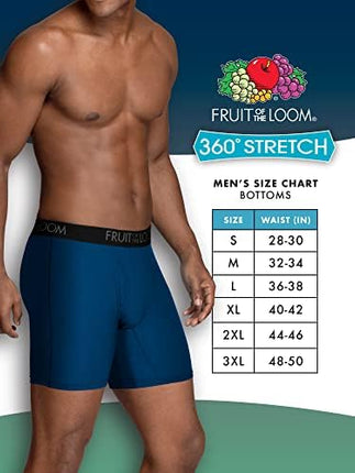 Fruit of the Loom Men's Standard Micro Stretch Boxer Briefs, Designed to Move with You, Lightweight & Moisture Wicking, Trunk-6 Pack-Assorted Colors