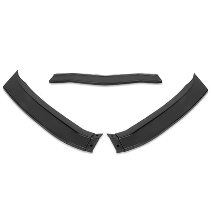 DNA Motoring 2-PU-567-CCC Low Profile Front Lip without Side Canards Compatible With 2014-2019 Corvette,Matte Black
