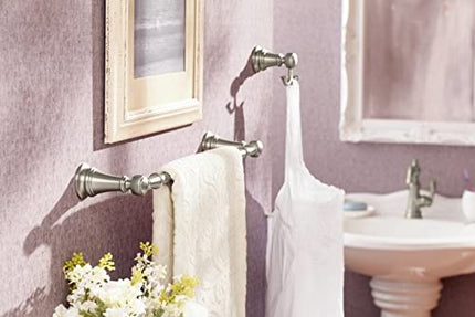 Moen YB8418BL Weymouth Barre porte-serviettes de 45 cm, noir mat