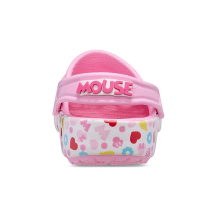 Crocs Unisex-Child Kids' Disney Clog | Mickey Minnie Mouse Shoes, Pink/Minnie Jibbitz, 6 UK