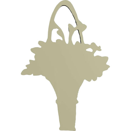 Ekena ONL04X06X01FL 4 W x 6 1/4" H x 7/8" P Flower Basket Center Onlay, Primed