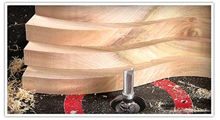 Amana Tool 45365 Carbide Tipped Flush Trim Plunge Template Router Bit 1 Dia x 1 Inch x 1/2 Shank with Upper Ball Bearing
