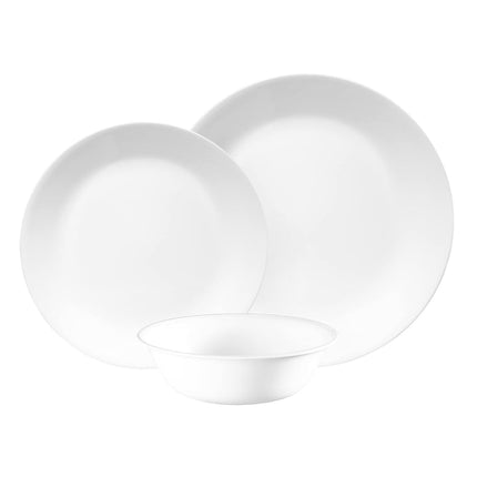 CORELLE Dinner Set (12-Piece, Winter Frosted White