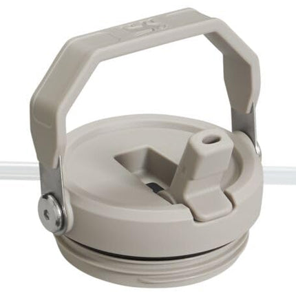 Vaso térmico Stanley IceFlow con pajita abatible – 591 ml, tapa abatible y pajita – Resistente a fugas, botella de agua sin BPA – Acero inoxidable con aislamiento, color fresno