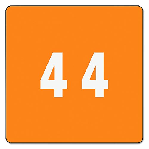 Smead DCC Color Coded Numeric Labels Orange - Number 4 - self-adhesive labels