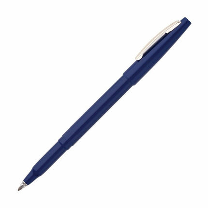 Pentel R100C Rolling Writer Stick Roller Ball Pen, .8mm, Blue Barrel/Ink, Dozen