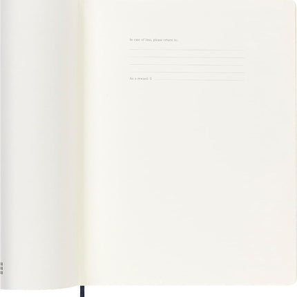 MOLESKINE- 2025-12 Month Weekly Notebook Soft Cover Diary - Extra Large - Sapphire Blue