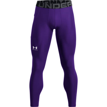 Under Armour Men's Armour HeatGear Leggings, Purple (500)/White, Medium