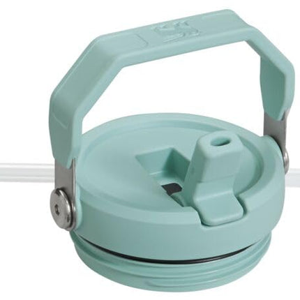 Vaso de acero inoxidable STANLEY IceFlow - Botella de agua con aislamiento al vacío para el hogar, la oficina o el coche Vaso reutilizable con pajita Tapa abatible resistente a fugas Frío durante 12 horas o con hielo durante 2 días, Pomelo, 20 oz