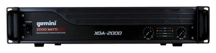 Gemini Sound XGA-2000 2-Channel Professional A/B Bridge PA System DJ Equipment Power 2000W Watt Instant Peak Power Rack Mount Audio Amplifier For Professional Set Up, Black,4.40 x 8.70 x 11.40