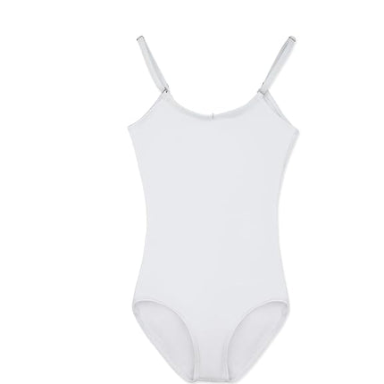 Capezio Women's Camisole Leotard With Adjustable Straps,White,Small