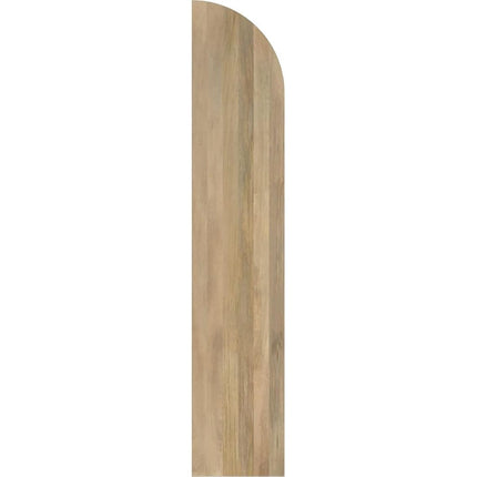 Ekena Millwork ARW401BQ311X33UNH Americraft Three 3 Exterior Real Wood Joined Board-n-Batten Shutters w/Arch Top (Per Pair), 10 1/2"W x 33"H, Unfinished
