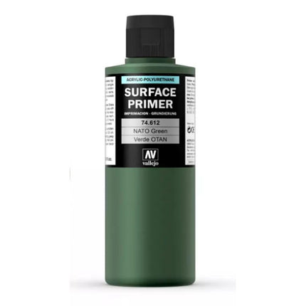 Vallejo 74612 Surface Primer Color NATO Green 200 ml