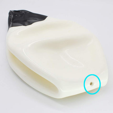 X-Haibei 2 Pcs Boat Fenders Ball Round Anchor Buoy, Dock Bumpers Ball Inflatable Vinyl Shield Protection Marine Mooring Buoy White A30 Dia. 11.8 inch H 13.8 inch