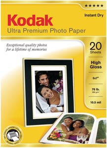 Kodak 2065579 Ultra Premium Photo Paper High Gloss