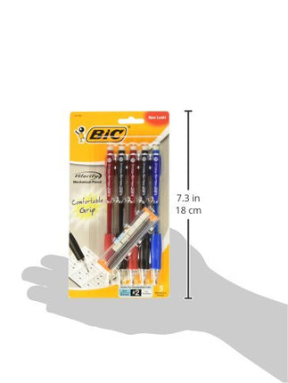 Portaminas BIC Velocity Original, Punta Fina (0.5mm), Escritura Oscura Suave, Paquete de 5