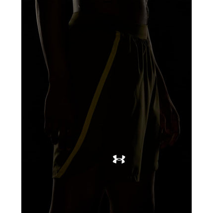 Under Armour Mens UA Launch 2 in 1 7 Shorts Green XL