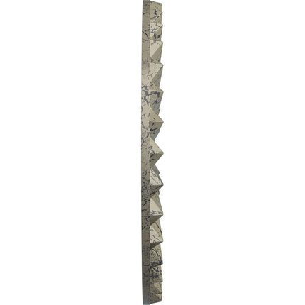 19 3/4"OD x 1 3/8"P Shakuras Ceiling Medallion (For Canopies up to 5"), Hand-Painted Castle Stone Crackle