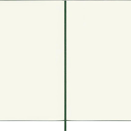 Moleskine Classic Notebook, Notebook With Plain Pages, Hard Cover and Elastic Closure, Myrtle Green, XL, 19 x 25 cm, 192 Pages