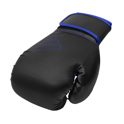 adidas Boxing Gloves - Hybrid 80 - for Boxing, Kickboxing, MMA, Bag, Training & Fitness - Boxing Gloves for Men & Women - Weight (6 oz, Black/Blue)
