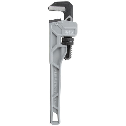 KLEIN TOOLS 68224 14-Inch Cast Aluminum Pipe Wrench, Heavy Duty Adjustable Plumbing Wrench with I-Beam Handle, 2-Inch Jaw Capacity