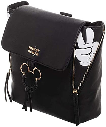 Bioworld Disney Mickey Mouse Mini Sac à dos, Noir, Blanc, Taille unique, Moderne