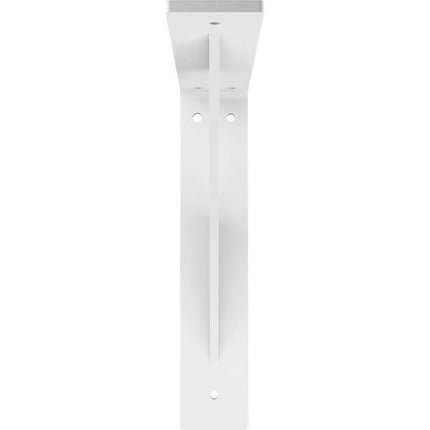 Ekena Millwork BKTM02X12X12LEPWH 2 inch W x 12 inch D x 12 inch H Legacy Steel Bracket, White Primer