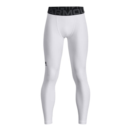 Under Armour boys HeatGear Armour Leggings , White
