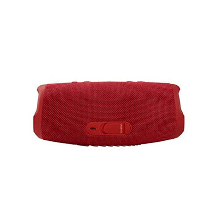 JBL Charge 5 Waterproof Portable Speaker with Built-in Powerbank and gSport Carbon Fiber Case (Red)
